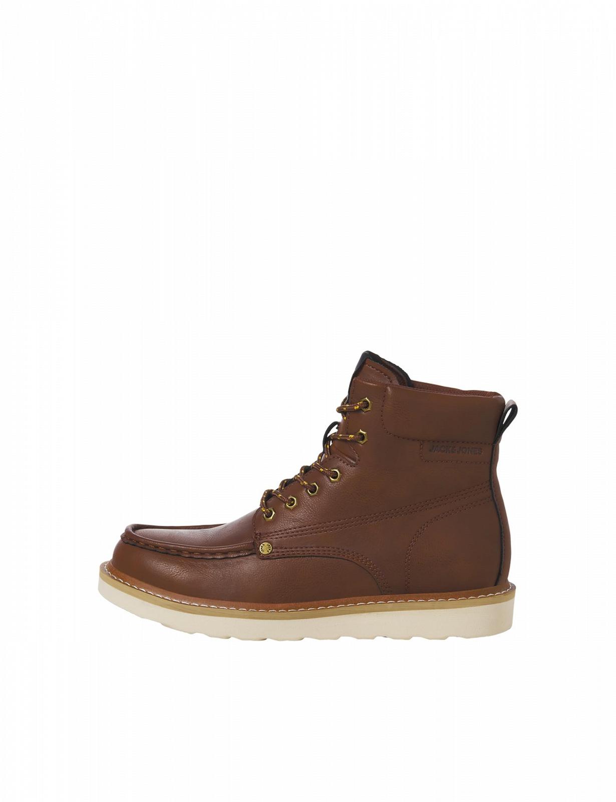 Чоловічі черевики JACK & JONES Jfwarchway PU Moc на шнурівці, фото №1