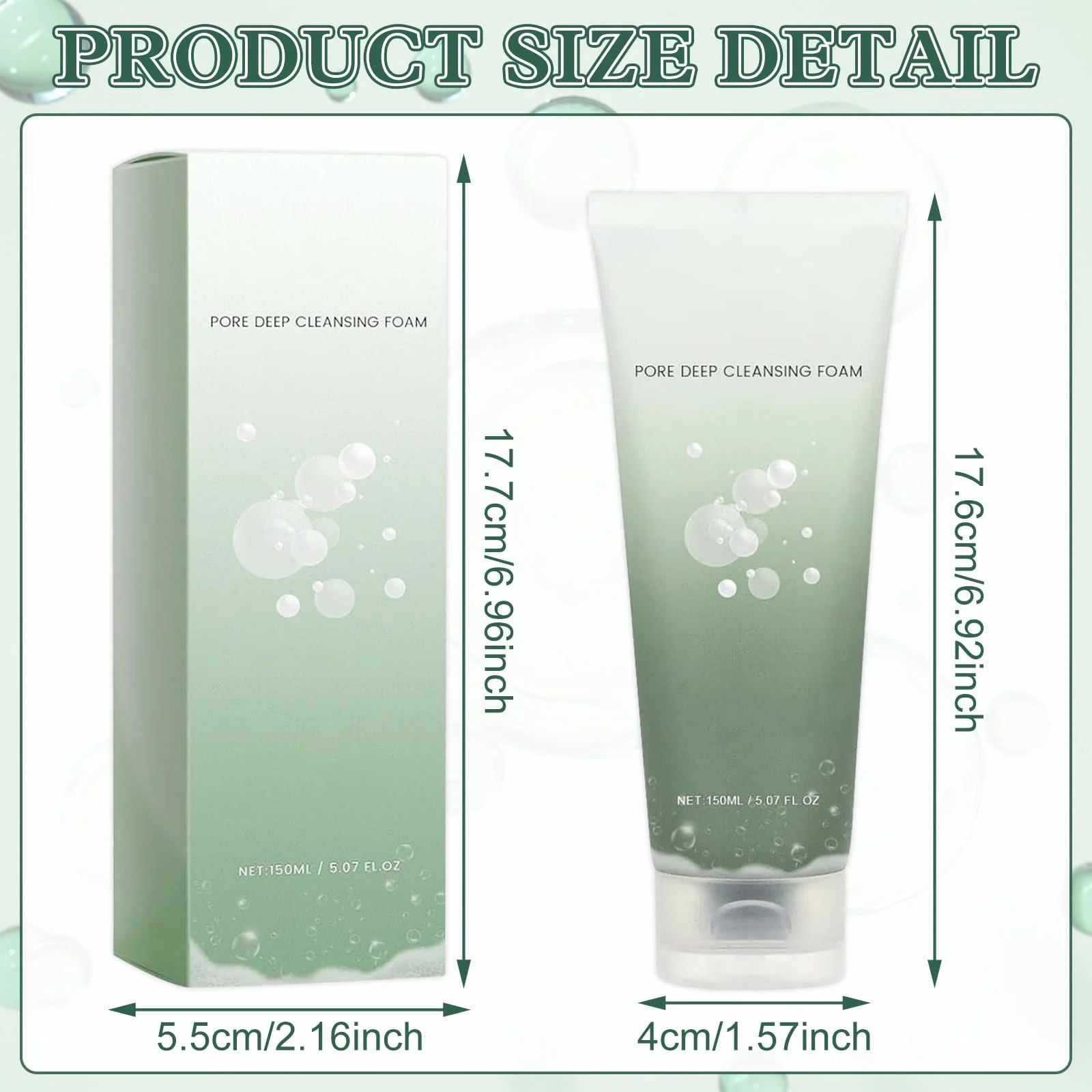 Пенка для умывания Heartleaf Очищающая пенка для лица Очищающий гель для умывания Гель для умывания для ежедневного очищения кожи, фото №2