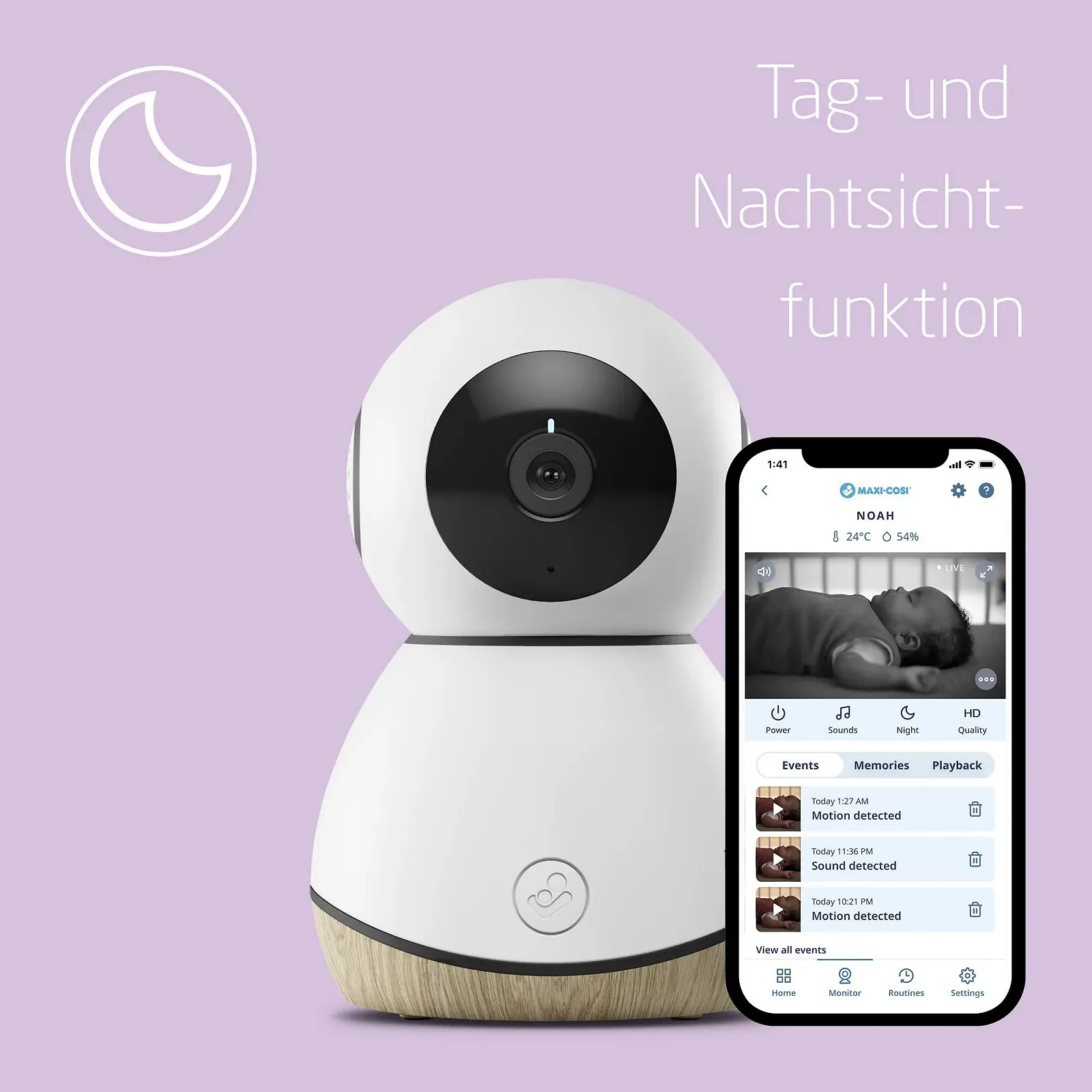 Відеоняня Maxi-Cosi See Connected Home 1080 px HD WiFi Audio Live Streaming Alexa Google Assistant, фото №3 Відеоняня Maxi-Cosi See Connected Home 1080 px HD WiFi Audio Live Streaming Alexa Google Assistant, фото №3