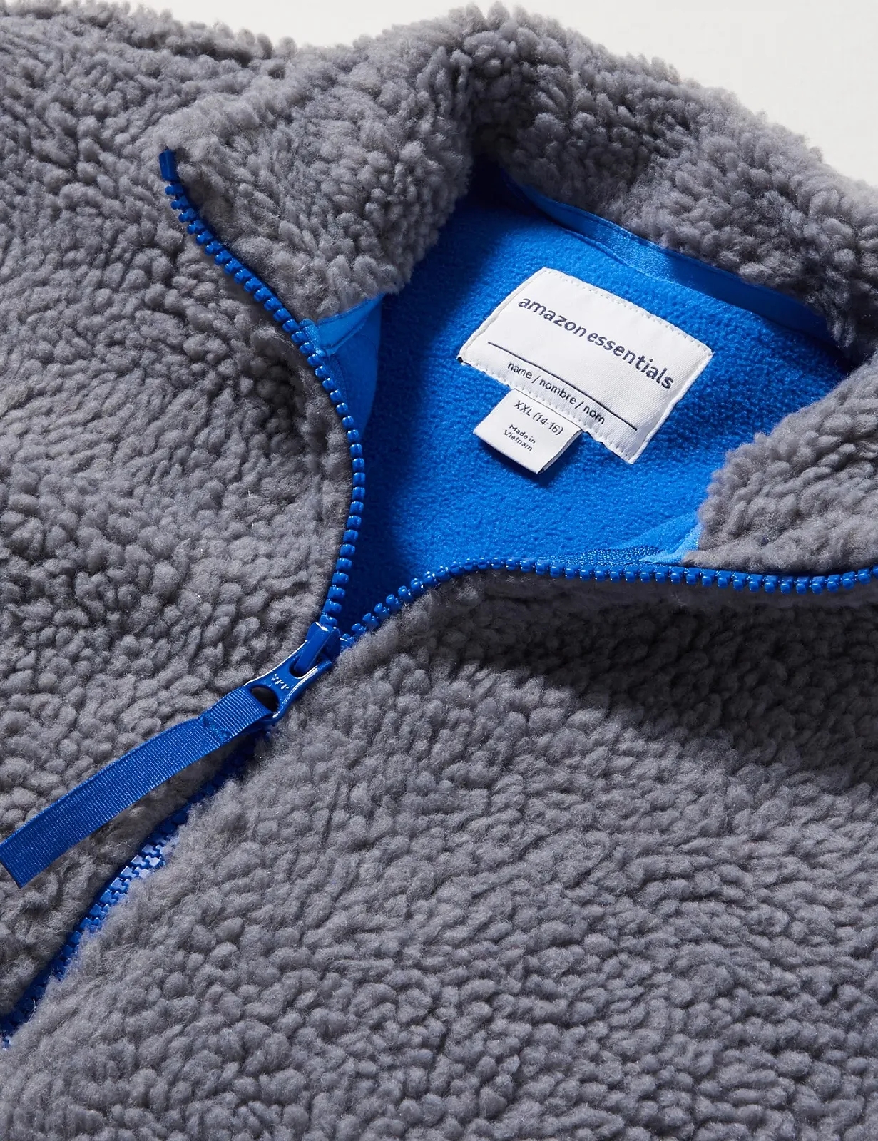 Куртка Sherpa Amazon Essentials с флисовой подкладкой и полной застежкой-молнией, фото №2 Куртка Sherpa Amazon Essentials с флисовой подкладкой и полной застежкой-молнией, фото №2