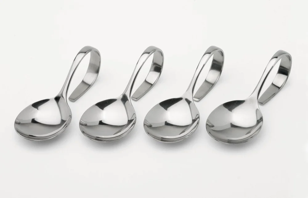 Ложка Weis Titbit 11 см 4 шт, нержавіюча сталь, срібна, фото №1