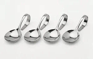 Ложка Weis Titbit 11 см 4 шт, нержавеющая сталь, серебристая - Фото 1