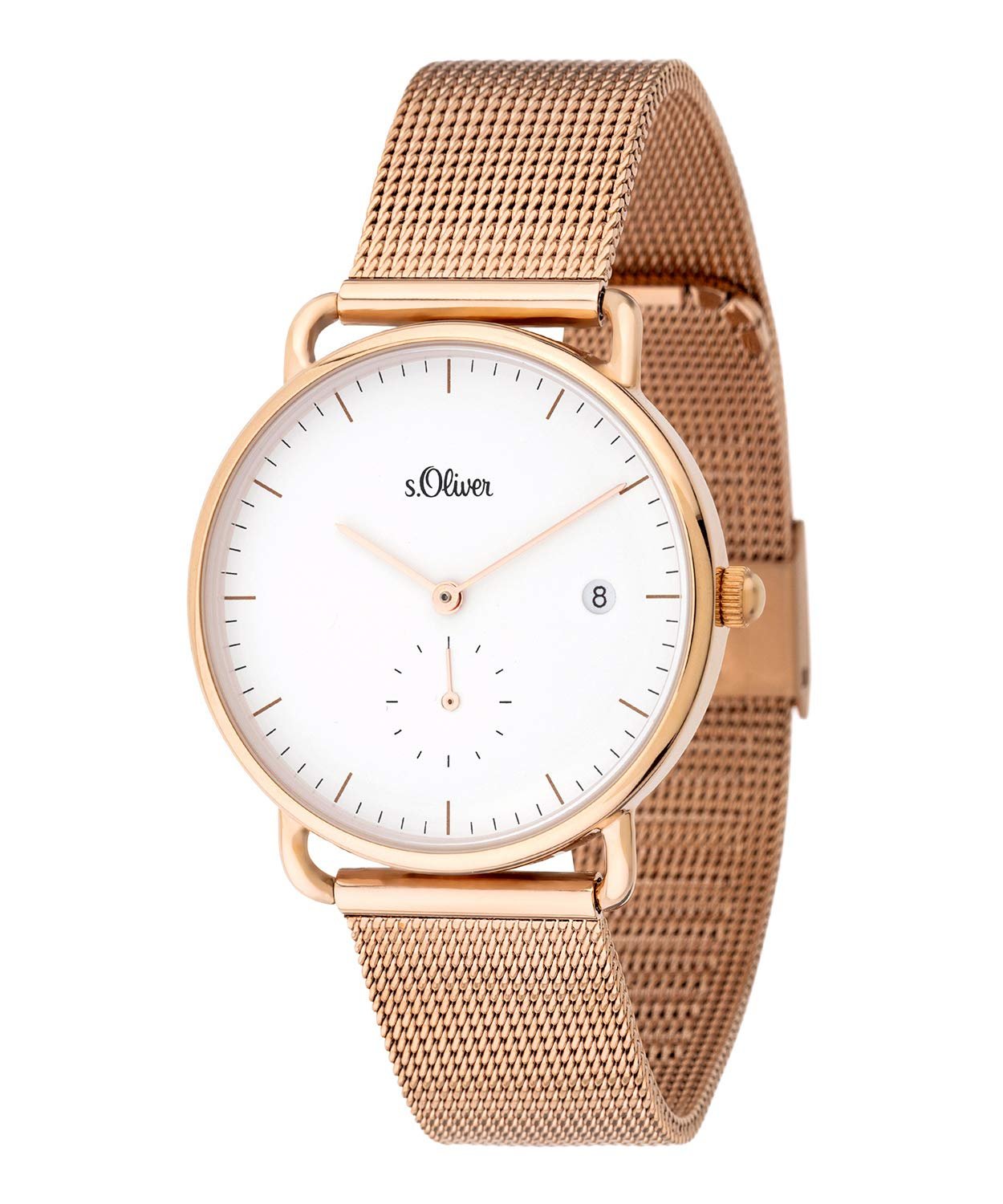 Часы s.Oliver Женские Аналоговые Кварцевые SO-3713-MQ Ремешок из нержавеющей стали, фото №2