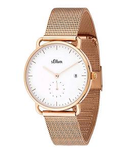 Часы s.Oliver Женские Аналоговые Кварцевые SO-3713-MQ Ремешок из нержавеющей стали synthetic.ua - Фото 1