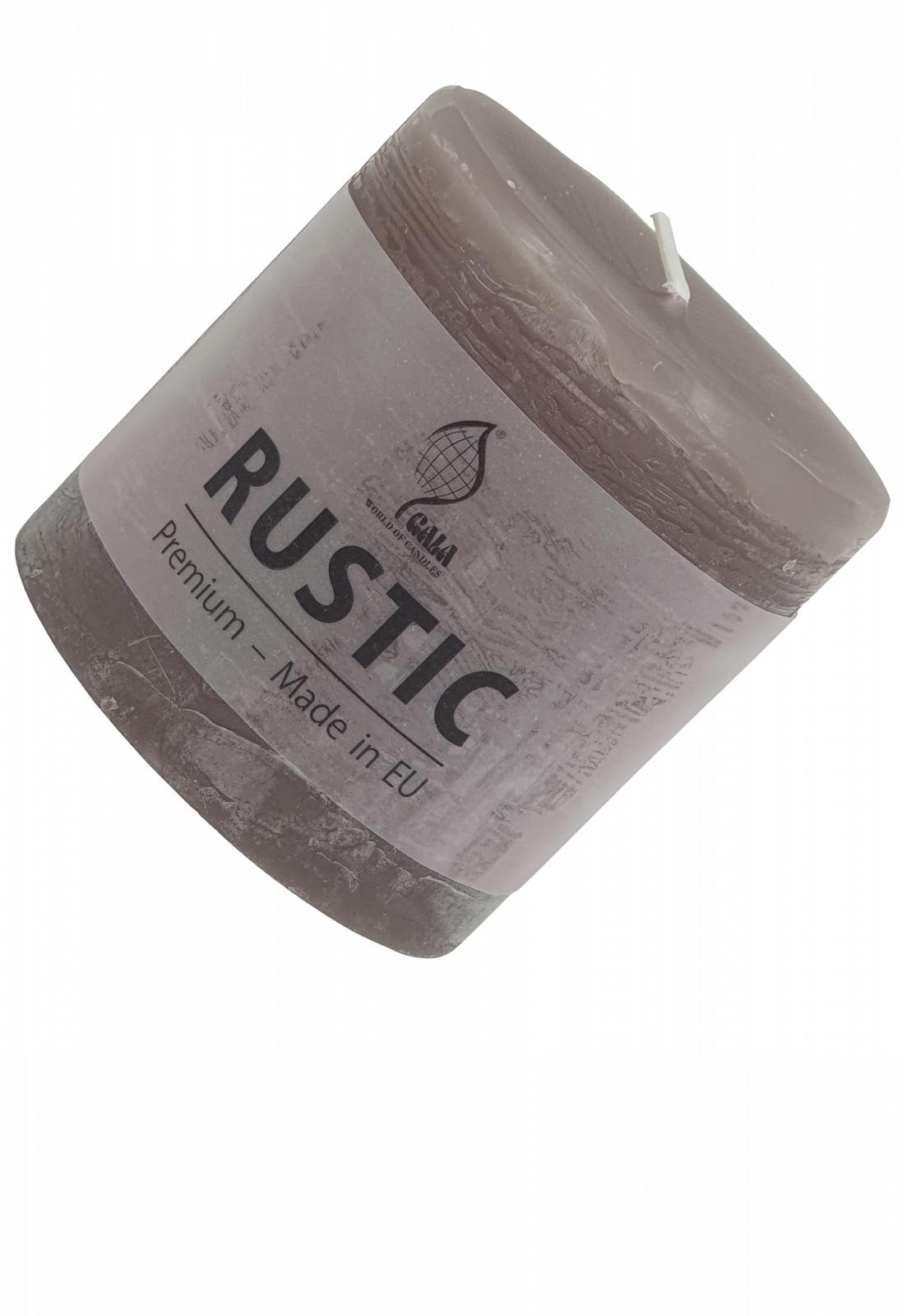 Свечи Gala Rustik Pillar 8 x 8 см Taupe, фото №3