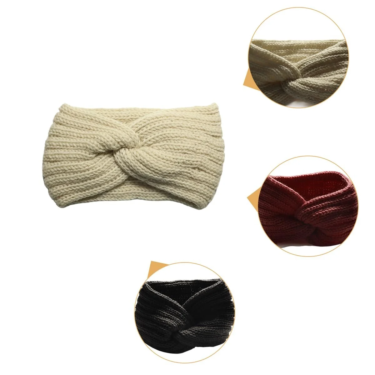 В'язана пов'язка на голову, фото №5 В'язана пов'язка на голову, фото №5