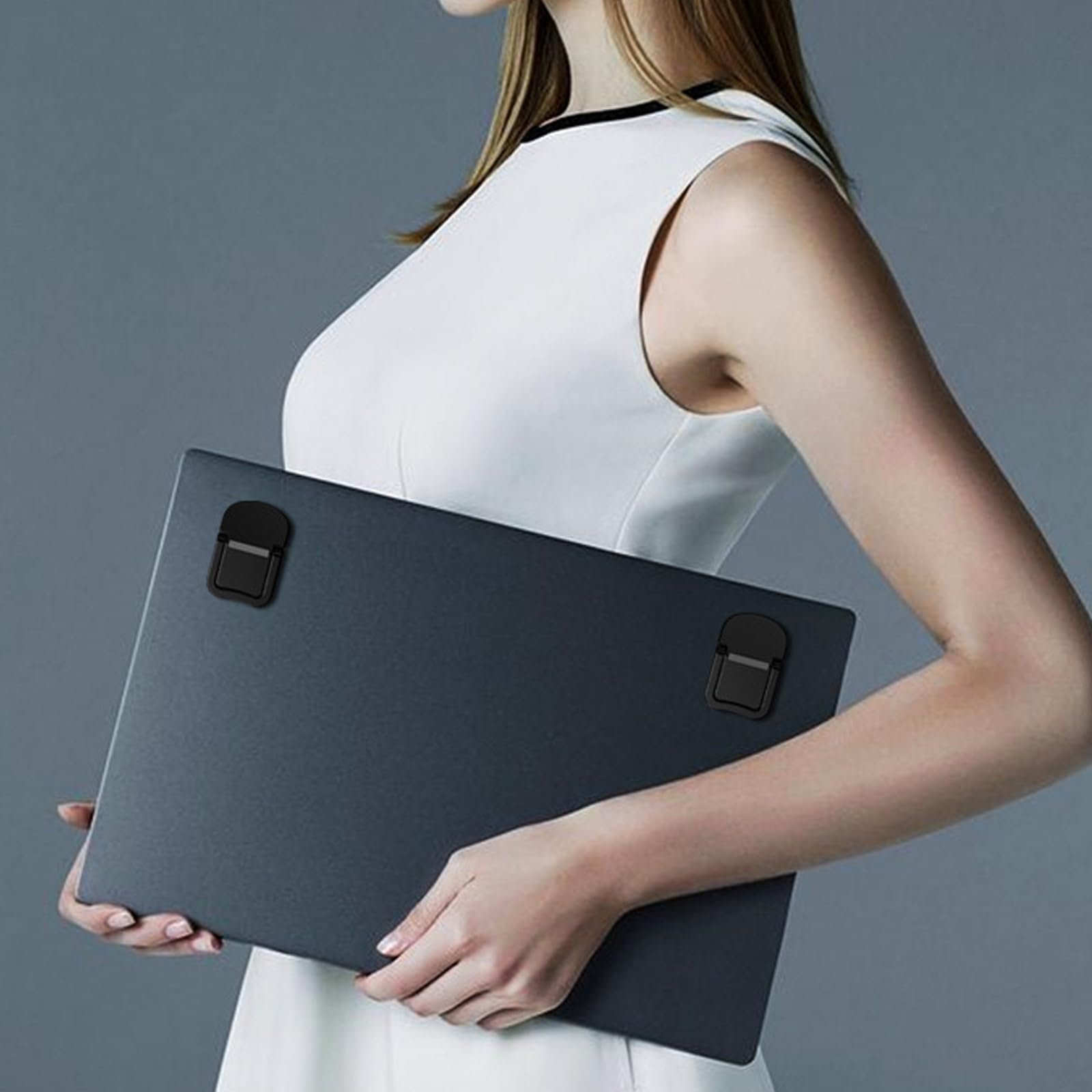 Подставка для ноутбука портативная алюминиевая складная с регулировкой высоты, 2 шт, фото №6