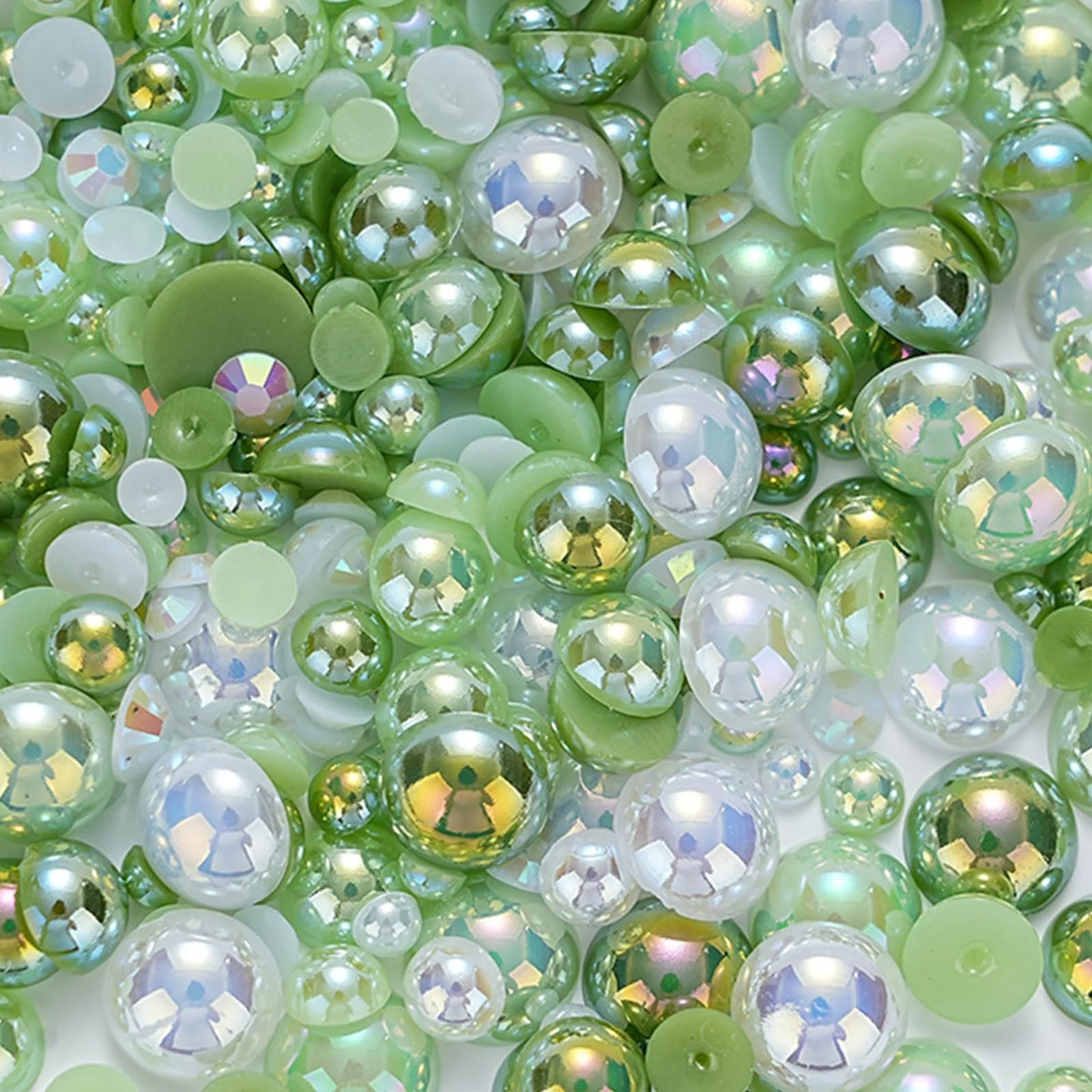 Стразы 3D Полукруглые жемчужины для декора ногтей, фото №5