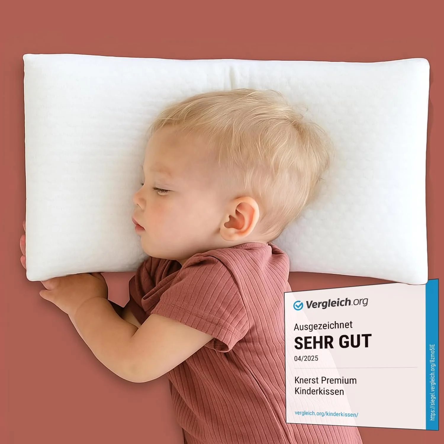 Подушка дитяча KNERSTae Premium 50 x 25 см з піною з ефектом пам’яті, фото №1 Подушка дитяча KNERSTae Premium 50 x 25 см з піною з ефектом пам’яті, фото №1