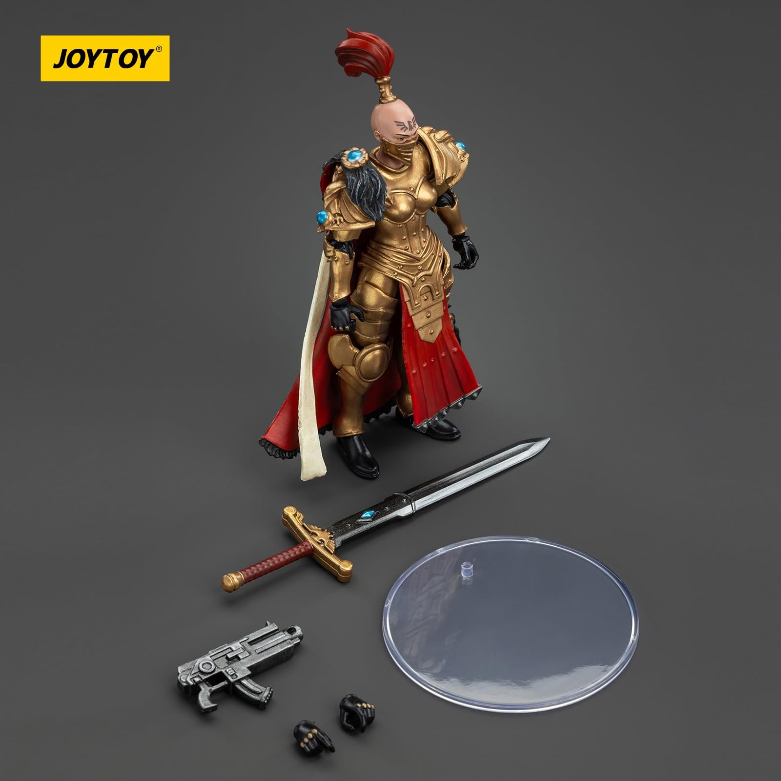 Экшн-фигурка JOYTOY Warhammer 40k Сестры Тишины, Сестры Тишины Белые Соколы Вигилаторский Отряд Вигилатор 1 1/18, фото №9