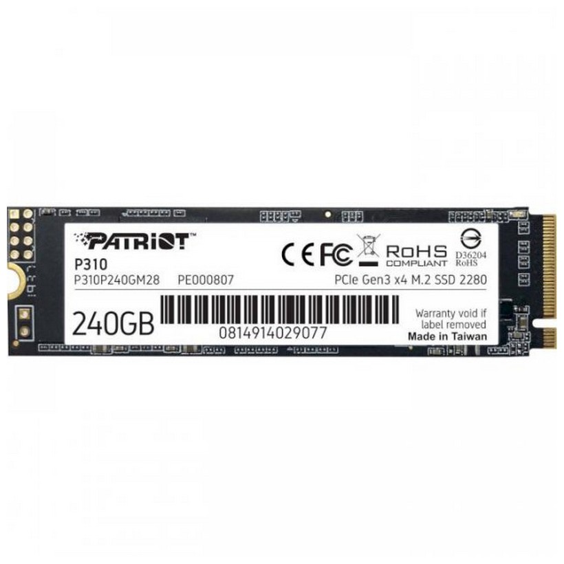 SSD накопичувач Patriot P310 240GB P310P240GM28, фото №1 SSD накопичувач Patriot P310 240GB P310P240GM28, фото №1