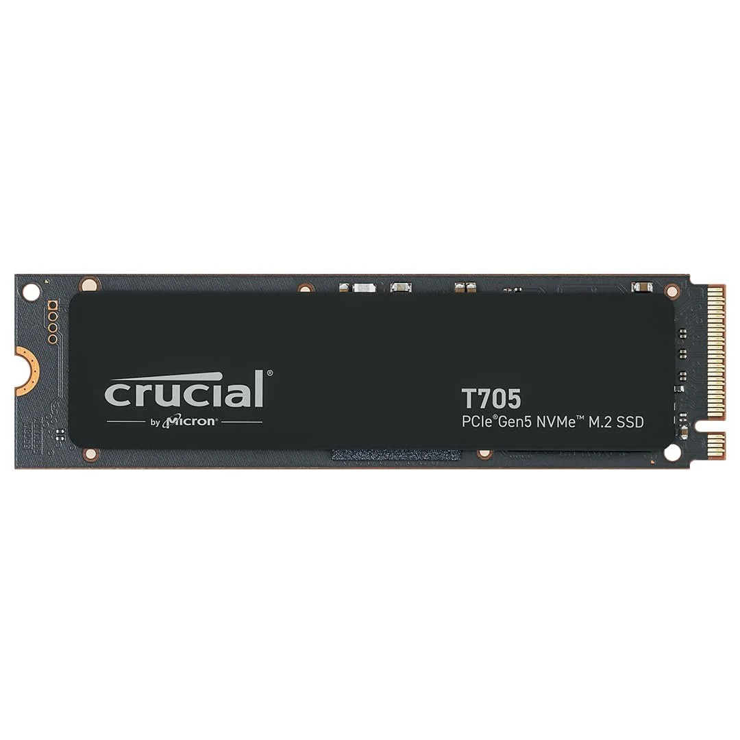 SSD-накопитель Crucial T705 2TB PCIe Gen5 NVMe M.2 Internal Gaming SSD CT2000T705SSD3, фото №1 SSD-накопитель Crucial T705 2TB PCIe Gen5 NVMe M.2 Internal Gaming SSD CT2000T705SSD3, фото №1