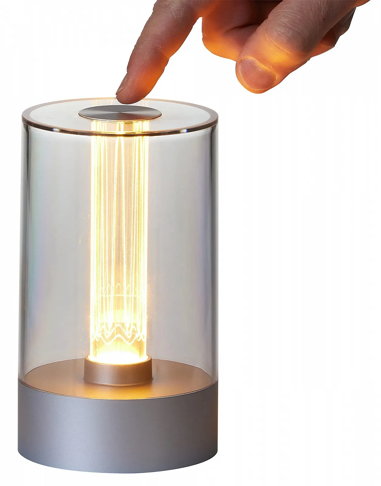 Настільна світлодіодна лампа Northpoint Design 1800 мАг Сенсорний вимикач 20 лм Сріблястий, фото №4