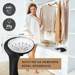 Вертикальный отпариватель LEBENLANG Premium 1500W 100мл 3 режима synthetic.ua - Фото 1