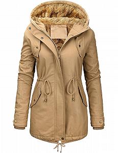 Зимова куртка Vancavoo Жіноча зимова тепла парка з підкладкою - Фото 1