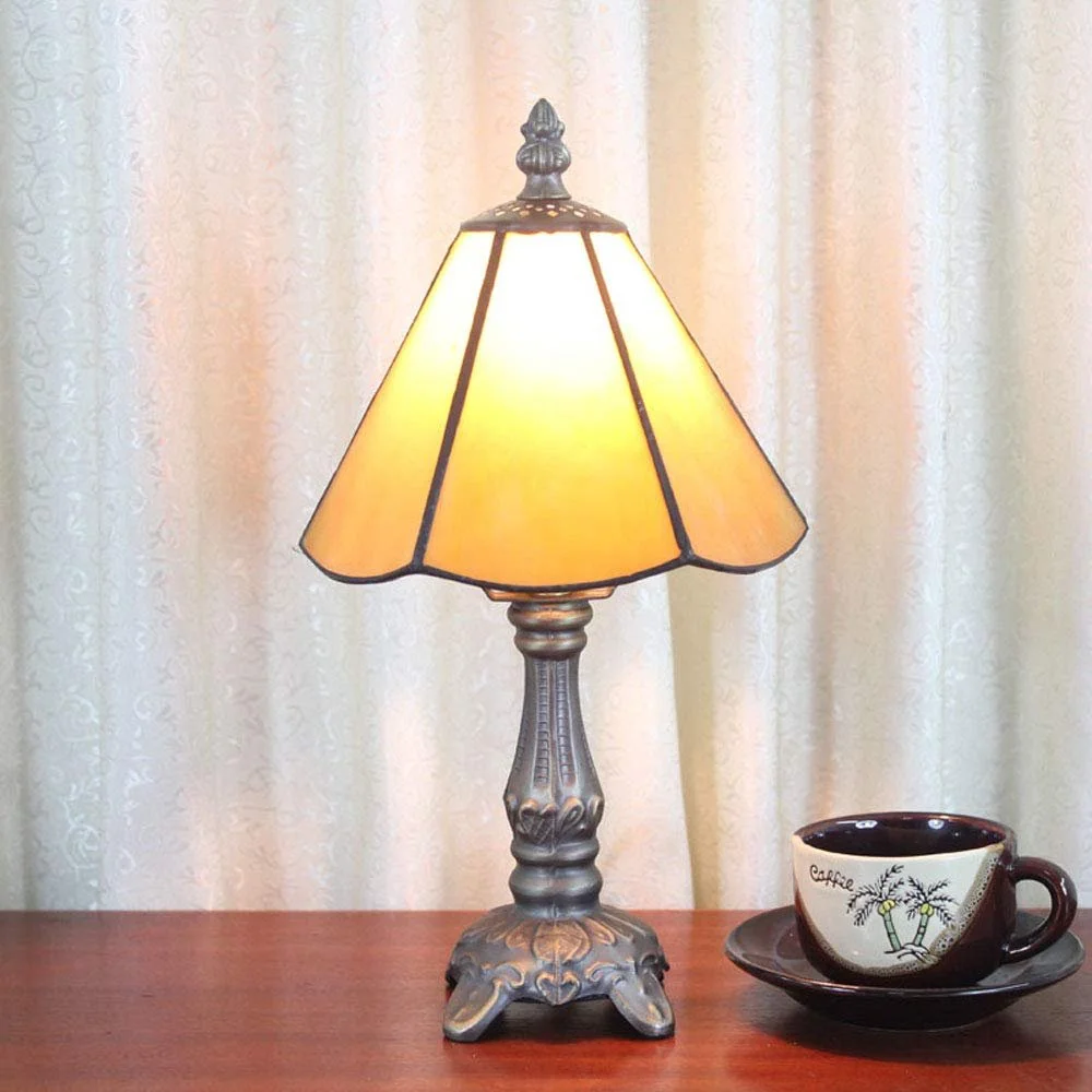 Настільна лампа Tiffany Style вітражне скло 6" E14 мала, фото №6