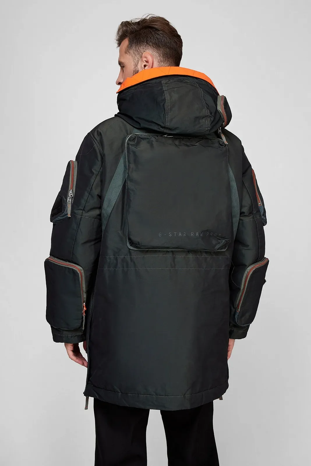 Мужская парка G-Star RAW E luggage parka - XL, фото №4 Мужская парка G-Star RAW E luggage parka - XL, фото №4