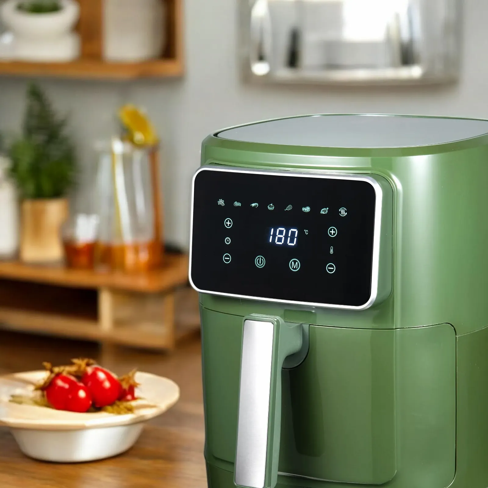 Мультипечь BERGNER Midnight 1800 W 6.9 л 8 программ Керамическое покрытие 80-200 °C Без PFAS, фото №6 Мультипечь BERGNER Midnight 1800 W 6.9 л 8 программ Керамическое покрытие 80-200 °C Без PFAS, фото №6