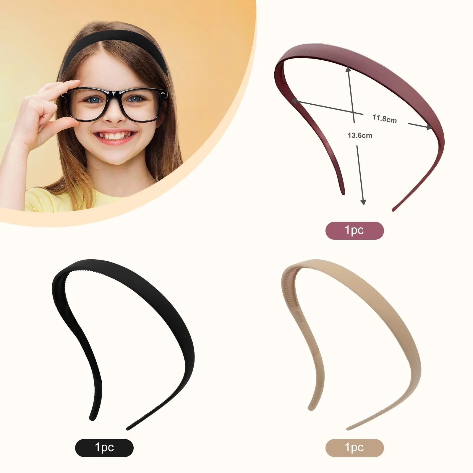 Набір з 3 обручів на голову, фото №2