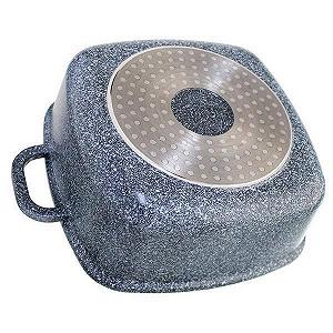 Казан UNIQUE UN-5204 2.4л 20см квадртаный с крышкой гранитный - Фото 1