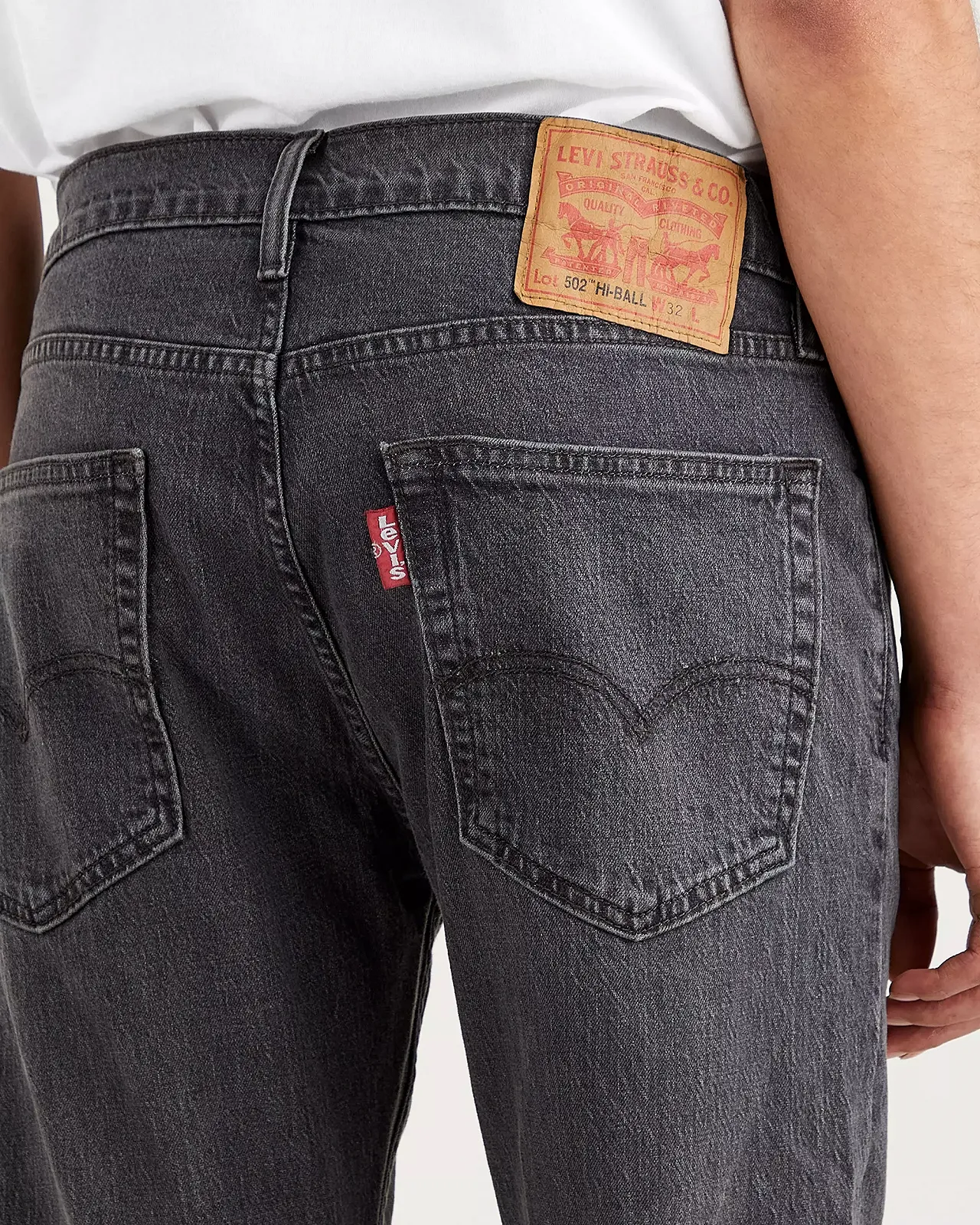 Мужские джинсы Levis - 502 Taper Hi Ball Soft Smoke - Mens - 32, фото №4