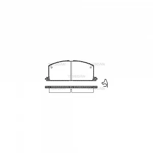 Комплект тормозных колодок, дисковый тормоз TRISCAN 8110 13089 для TOYOTA, передний мост - Фото 1