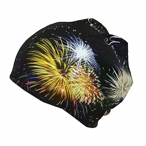 Шапка LOUJIN З Новим Роком Феєрверків для Хлопчиків, Тепла В'язана Шапка Slouchy для Підлітків, One size synthetic.ua - Фото 1