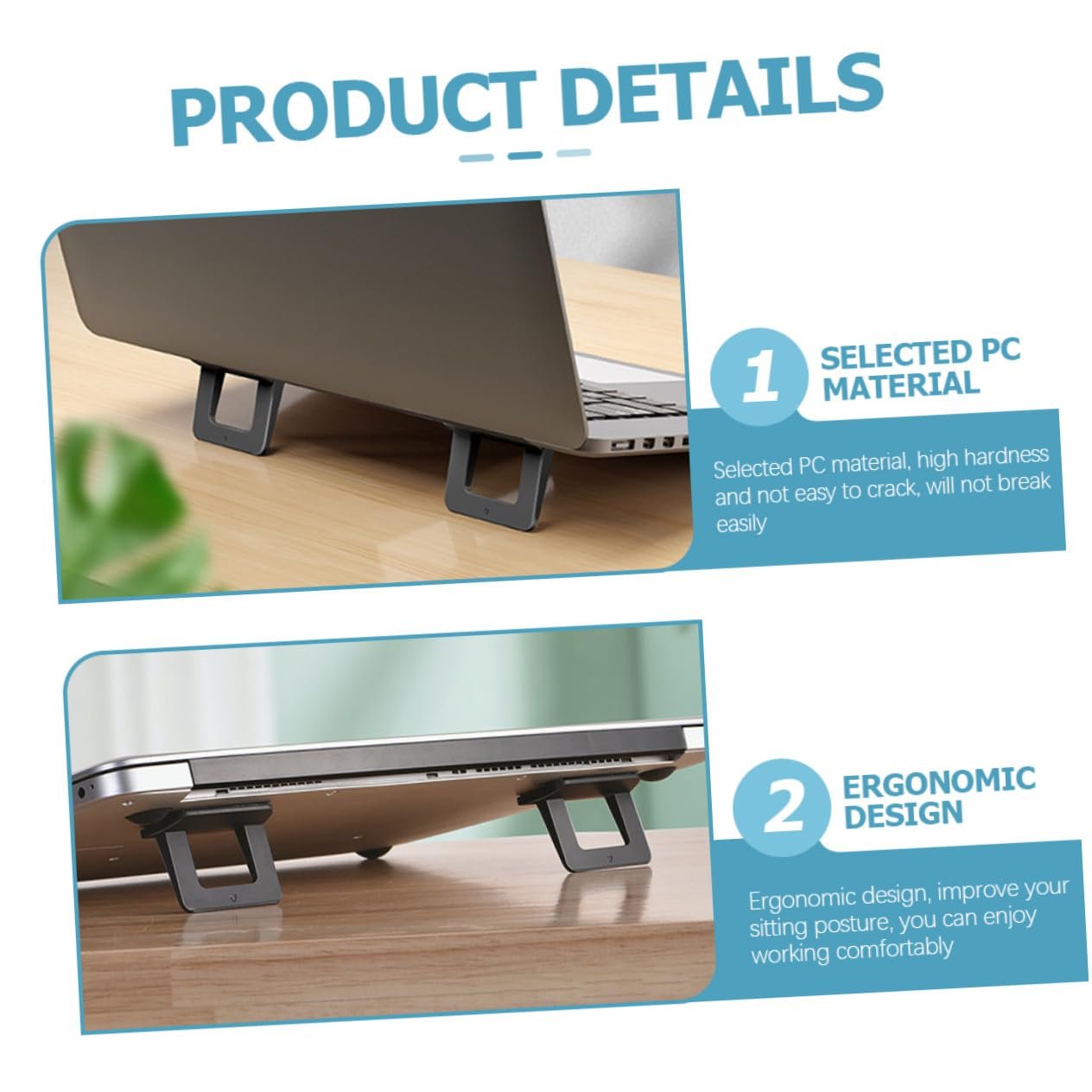 Підставка для ноутбука Homoyoyo Складана Ергономічна, фото №4 Підставка для ноутбука Homoyoyo Складана Ергономічна, фото №4