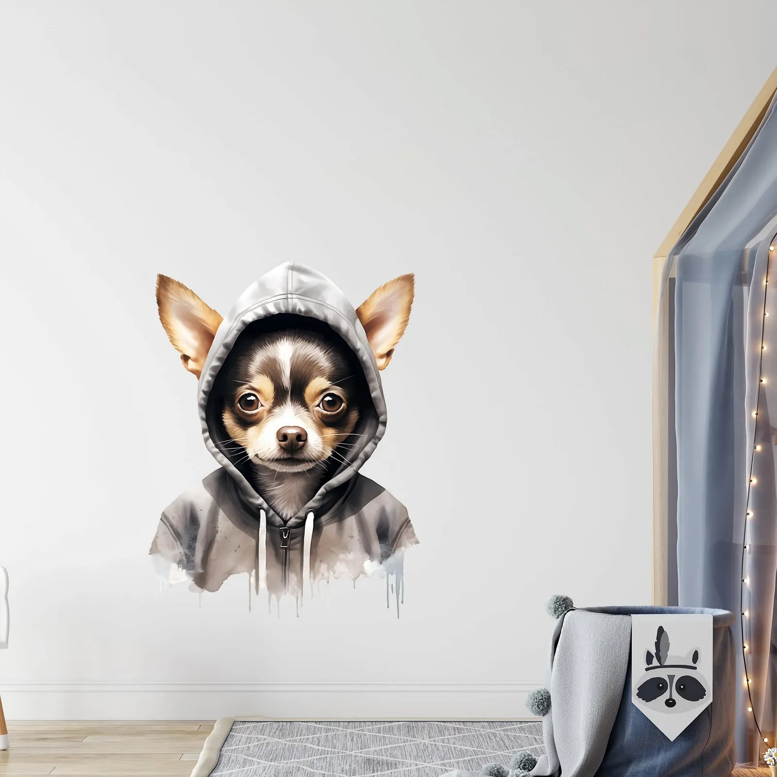 Наклейка на стену GRAZDesign Chihuahua Cool Motif 40 x 30 см, фото №3