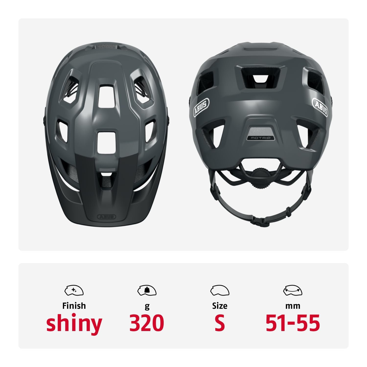 MTB Шолом ABUS MoTrip з регульованим по висоті козирком, фото №4
