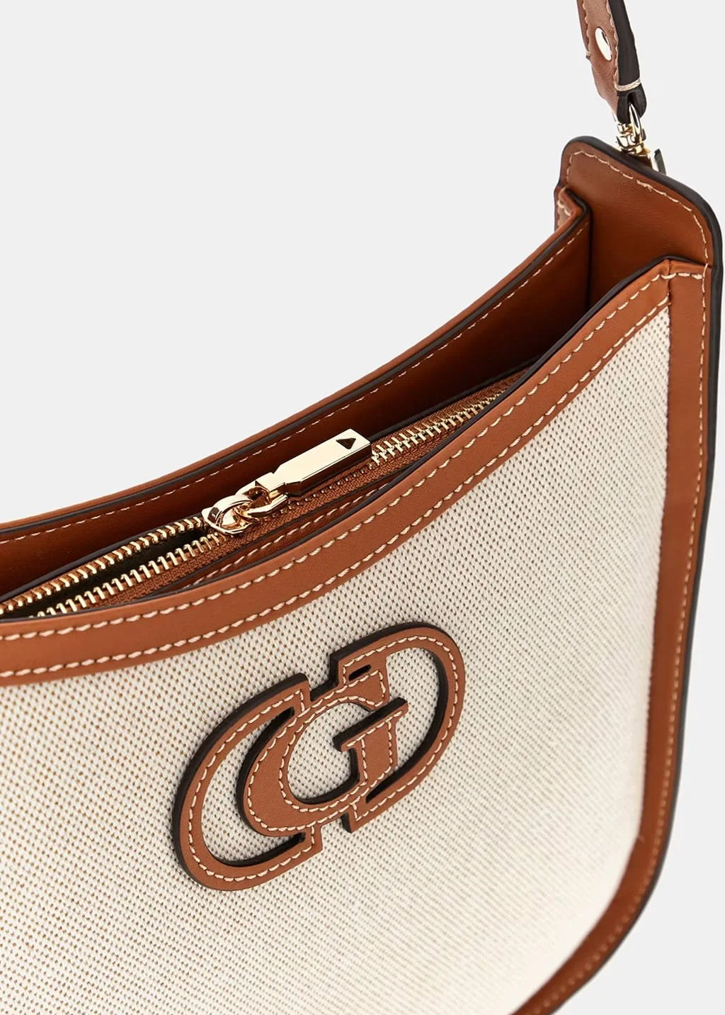 Женская сумка Guess Sebina / Через плечо / Светло-коричневая, фото №3 Женская сумка Guess Sebina / Через плечо / Светло-коричневая, фото №3