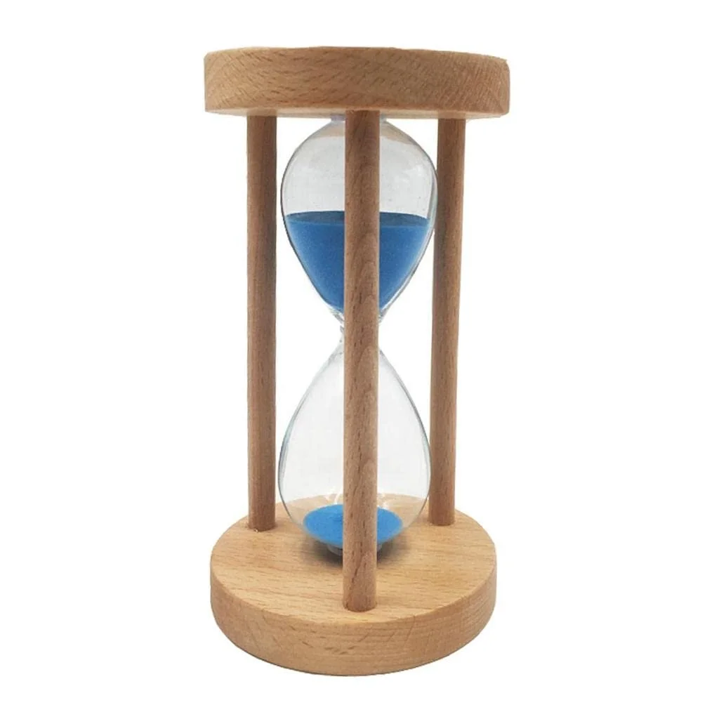 Пісочний годинник Kitchen Timer у дерев'яній рамі 30 хвилин синій, фото №4