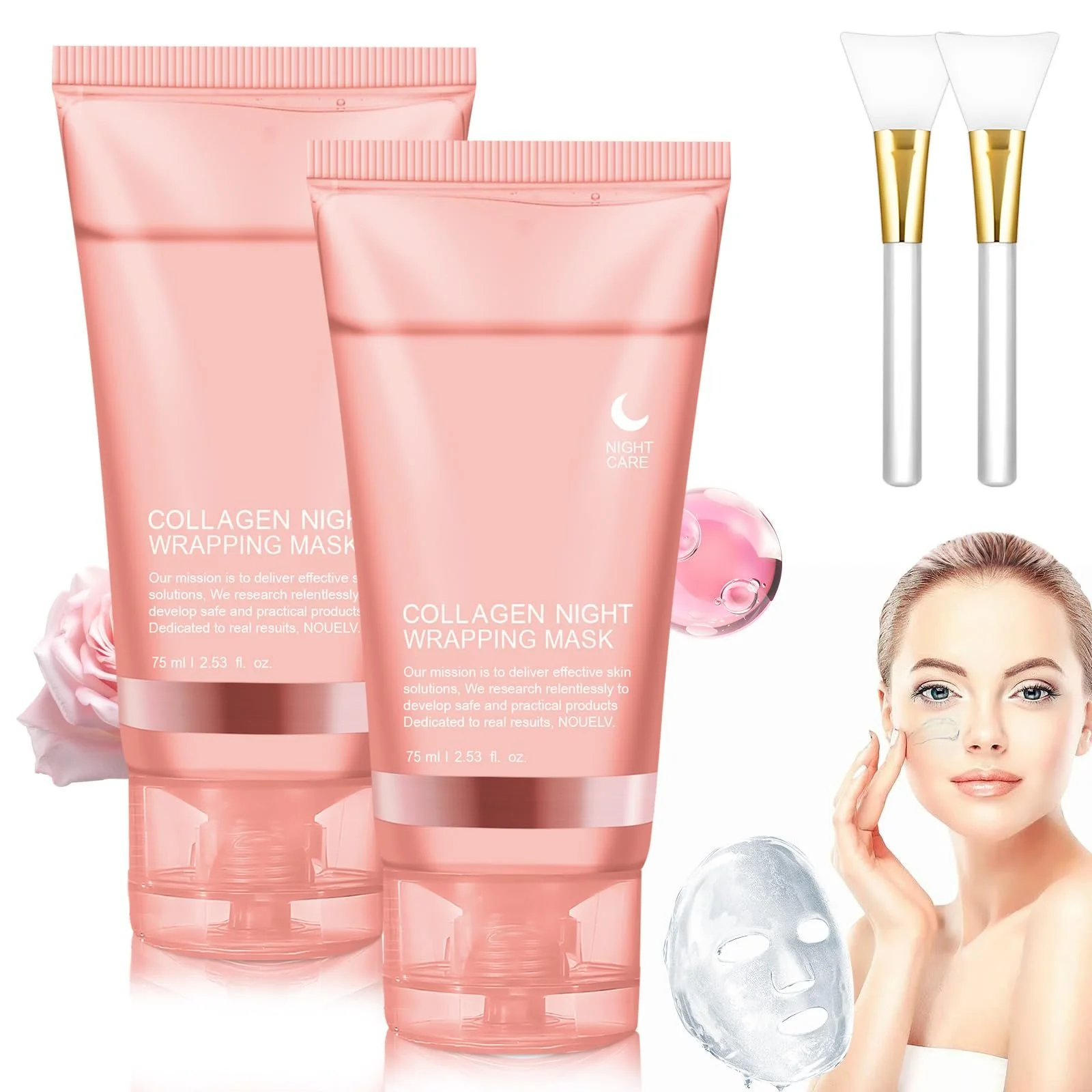 Маска Ночная Collagen, 2 шт., фото №1