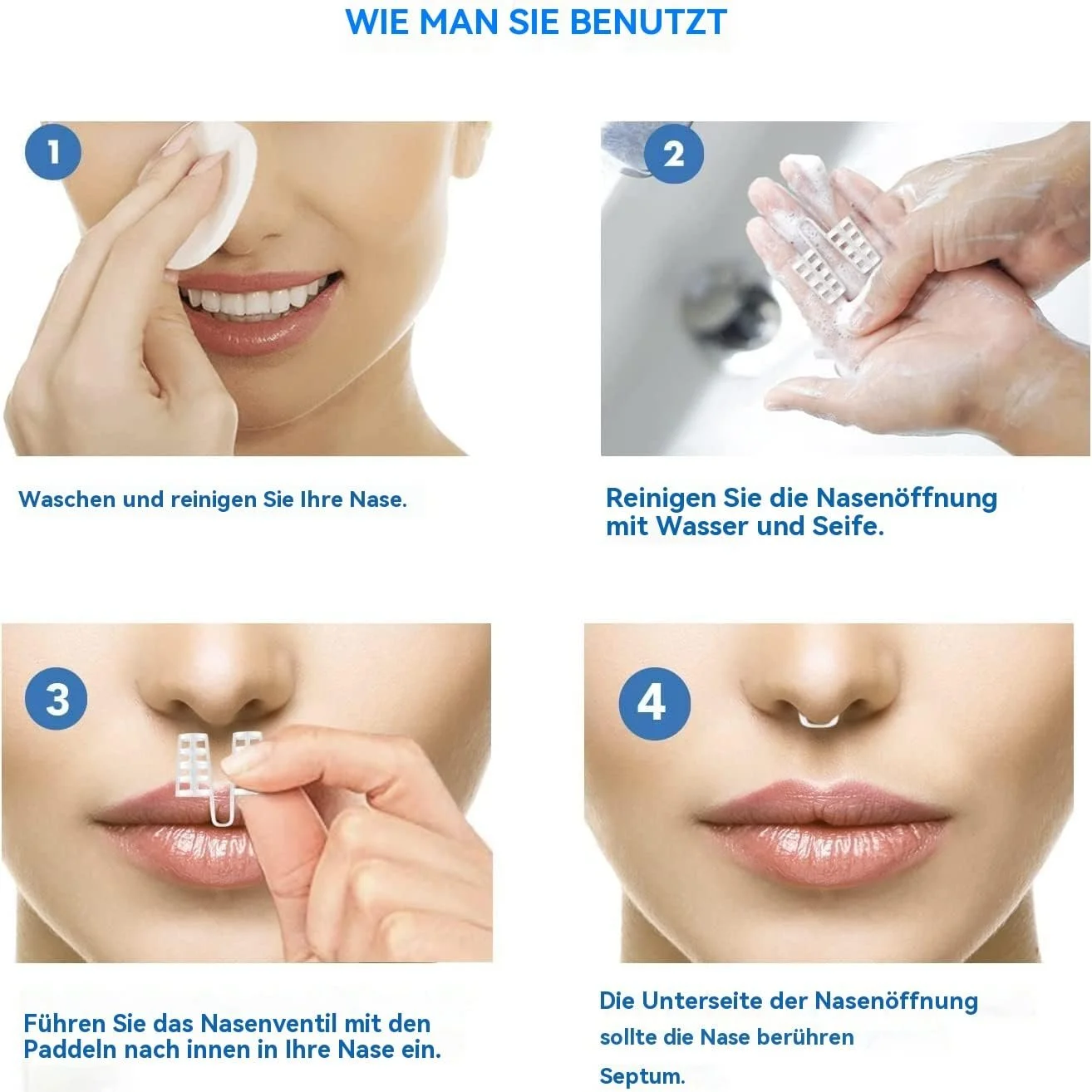 Разделитель для носа против храпа, 8 шт., стоперы, фото №3