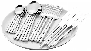 Набор столовых приборов Esmeyer Silke 142-030, 24 предмета, полированная кованая сталь 18/0 - Фото 1