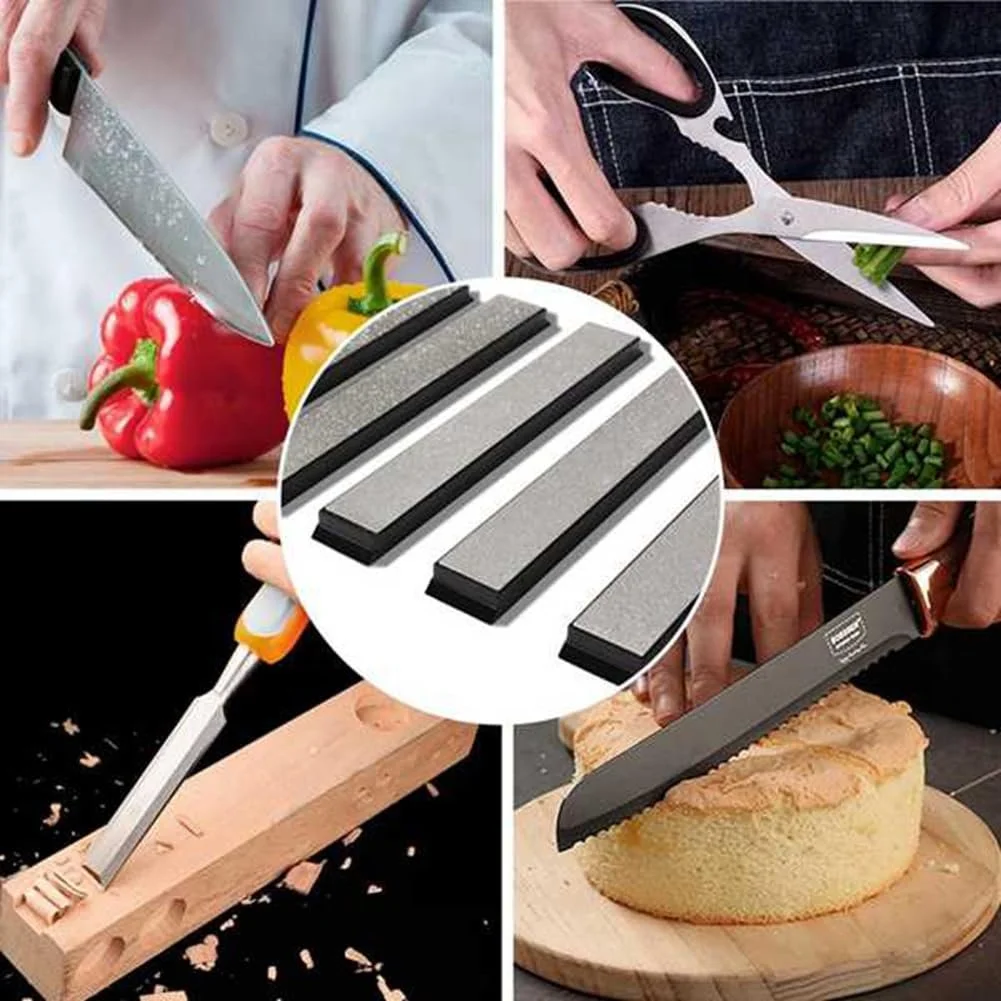 Набор алмазных точильных камней Correa 4 штуки 240/400/1000/2000 грит Серебристый, фото №5