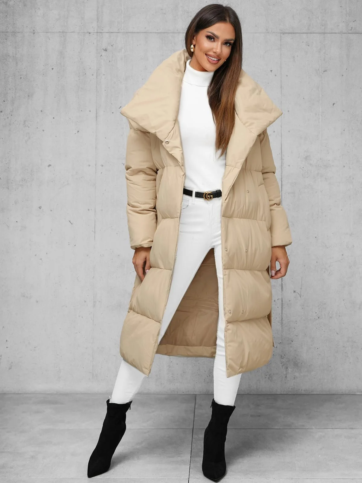 Пальто OZONEE JS/M737Z Женское Зимнее, фото №3 Пальто OZONEE JS/M737Z Женское Зимнее, фото №3