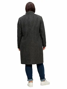 Пальто Sheegod с воротником-стойкой Зимнее synthetic.ua - Фото 1