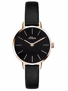 Женские аналоговые кварцевые часы s.Oliver Black SO-3542-LQ - Фото 1