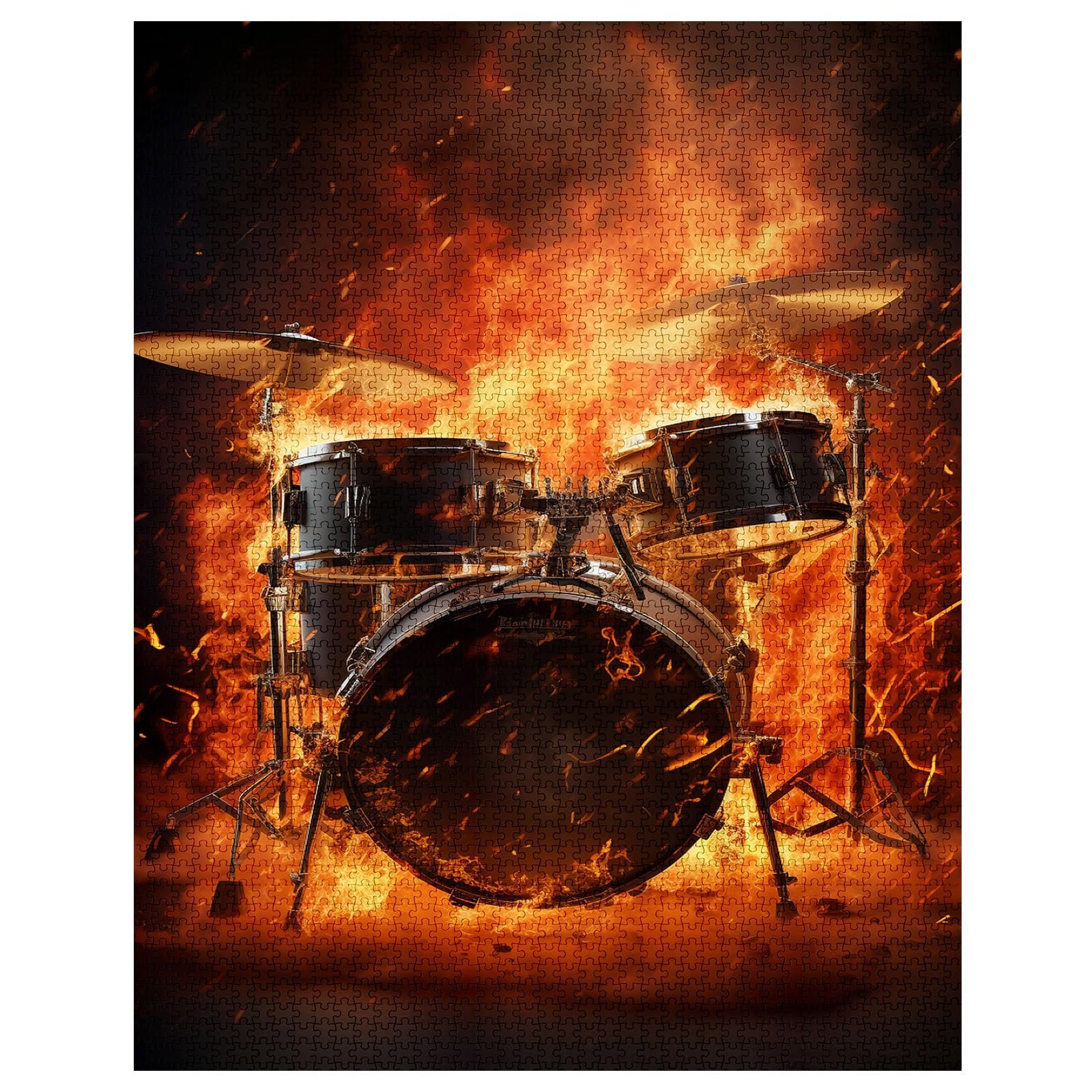 Пазл Torch Rock and Roll Jazz Drum Kit 1000 элементов, фото №2