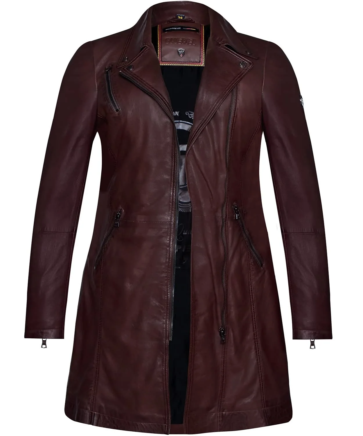 Кожаное пальто Bluepiel Vera Женское, фото №3 Кожаное пальто Bluepiel Vera Женское, фото №3