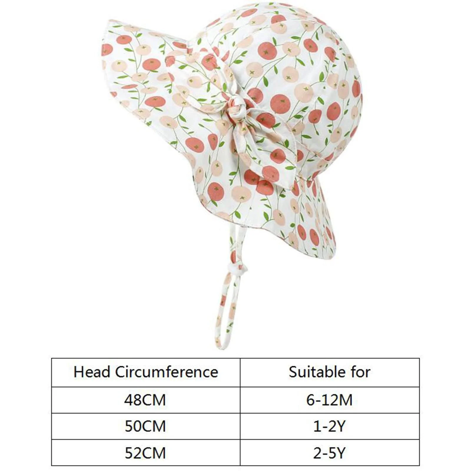 Панама Glücksvogel дитяча бавовняна з UV-захистом та зав'язками 0-5 років, фото №5