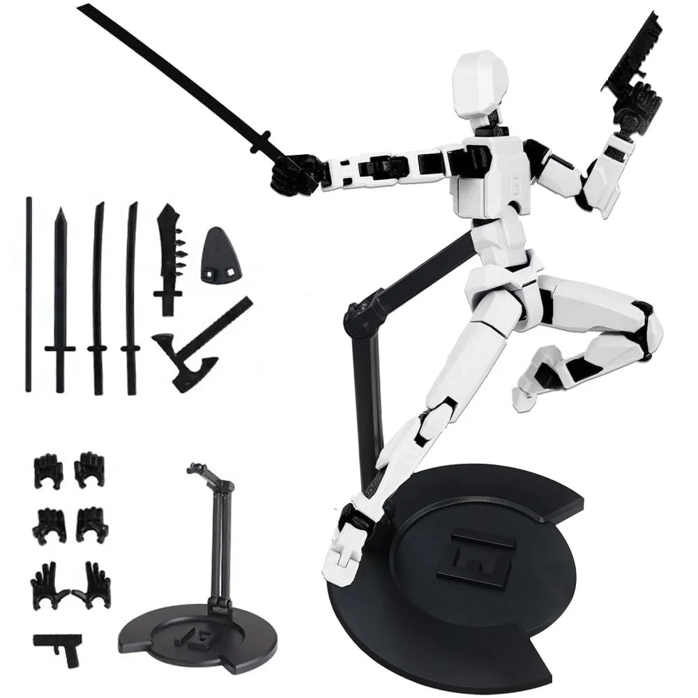 Робот-ігрова фігурка MEZHEN T13 Dummy 13 3D Print 14 см з аксесуарами, фото №1