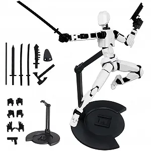 Робот-ігрова фігурка MEZHEN T13 Dummy 13 3D Print 14 см з аксесуарами - Фото 1