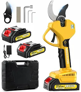 Акумуляторний секатор 50 мм Professional Electric з РК-дисплеєм та 2 x 21 V 2000 mAh акумуляторами - Фото 1