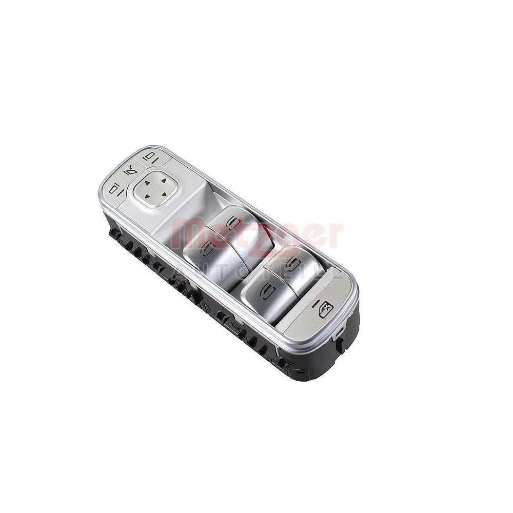 Перемикач склопідйомника METZGER 09161149 GREENPARTS для MERCEDES-BENZ, передній, фото №1