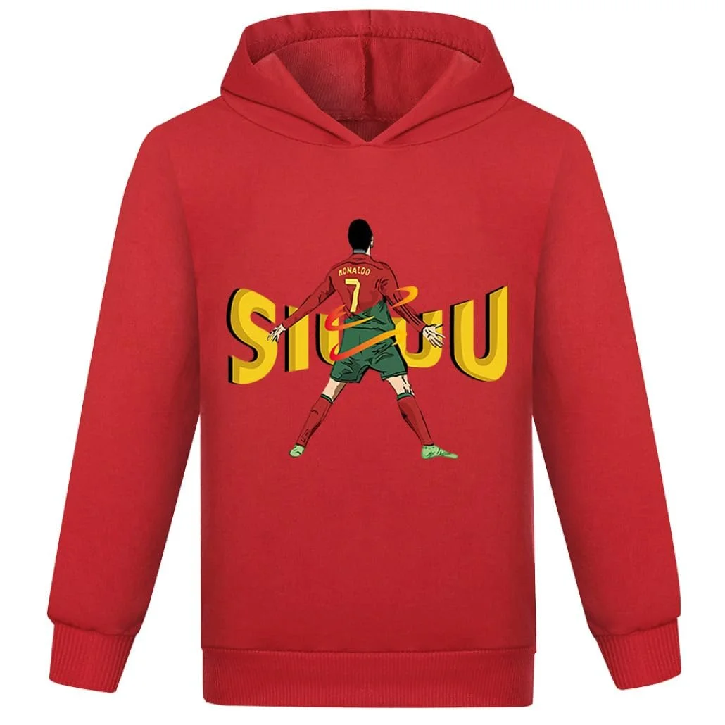 Детская спортивная футбольная хлопковая толстовка для мальчиков, модный свитшот для футбольных матчей, фото №1