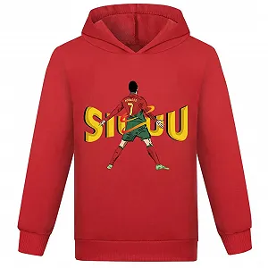 Детская спортивная футбольная хлопковая толстовка для мальчиков, модный свитшот для футбольных матчей - Фото 1