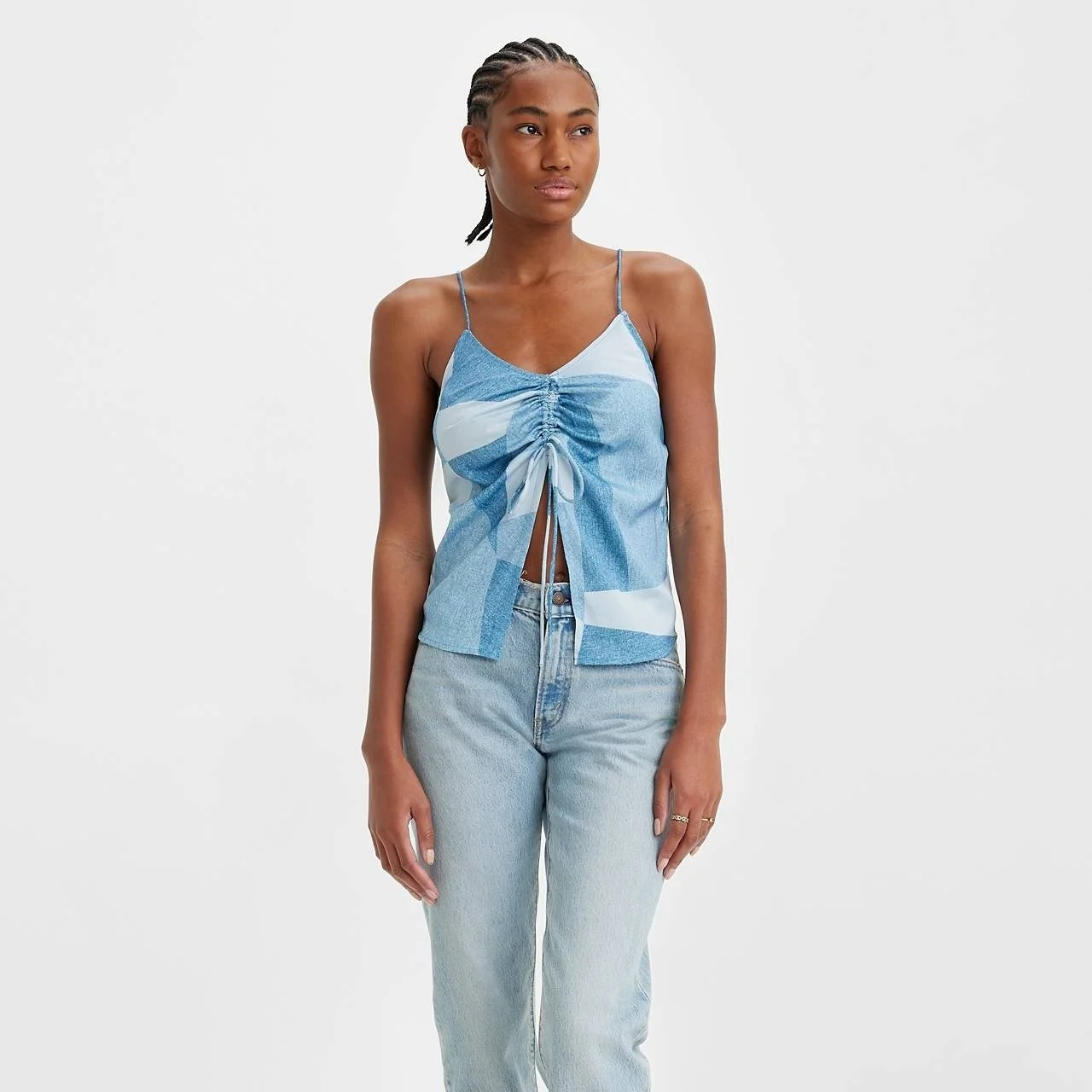 Жіночий топ LEVIS ARA CINCH CAMI Digital Denim Indigo - XXS, фото №2