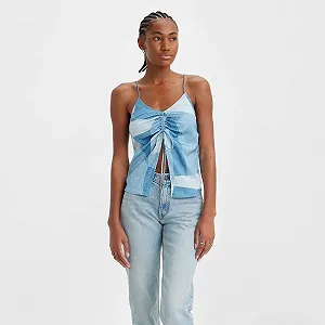 Женский топ LEVIS ARA CINCH CAMI Digital Denim Indigo - XXS synthetic.ua - Фото 1